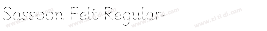 Sassoon Felt Regular字体转换 Sassoon Felt Regular字体转换